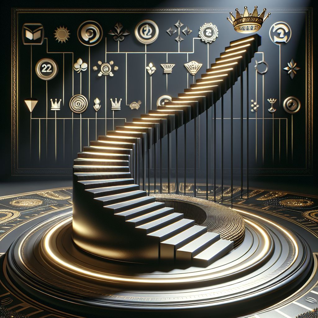 BD345 VIP reward ladder showing rising levels, cashback perks and premium player benefits