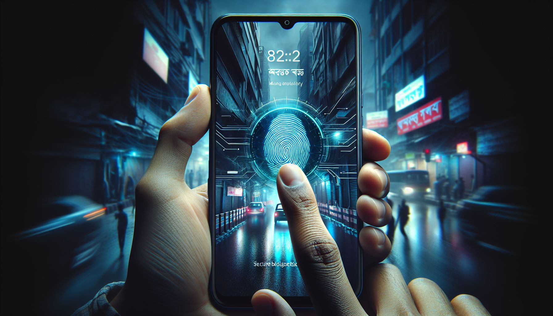 Secure BD345 mobile sign-in screen shown on a smartphone in Bangladesh